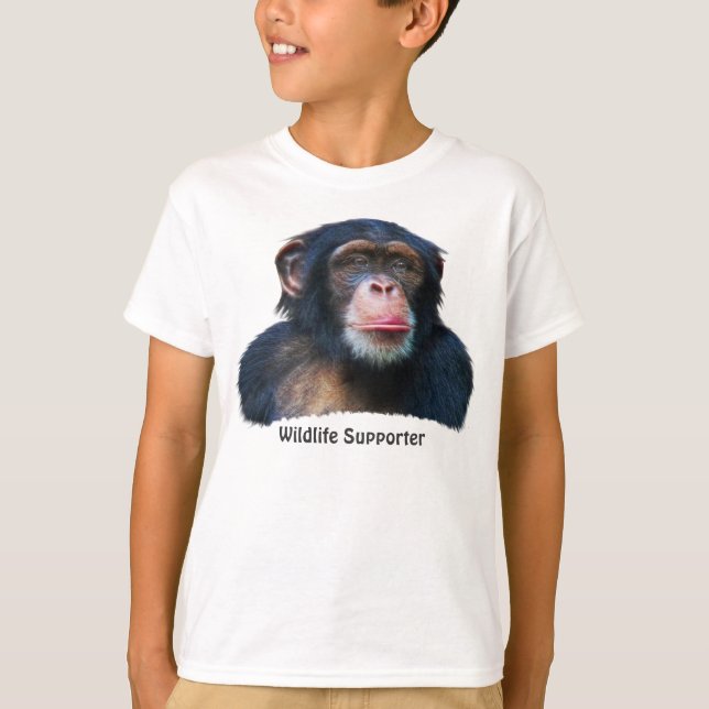 CHIMPANZEE II Wildlife Supporter T - Shirt (Vorderseite)