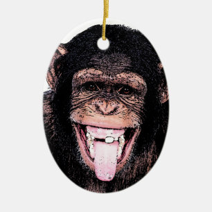 Chimpanzee Keramikornament