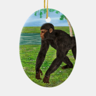 Chimpanzee Keramikornament