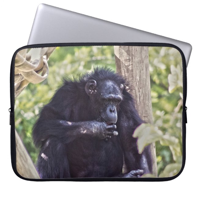 Chimpanzee Laptopschutzhülle (Vorderseite)
