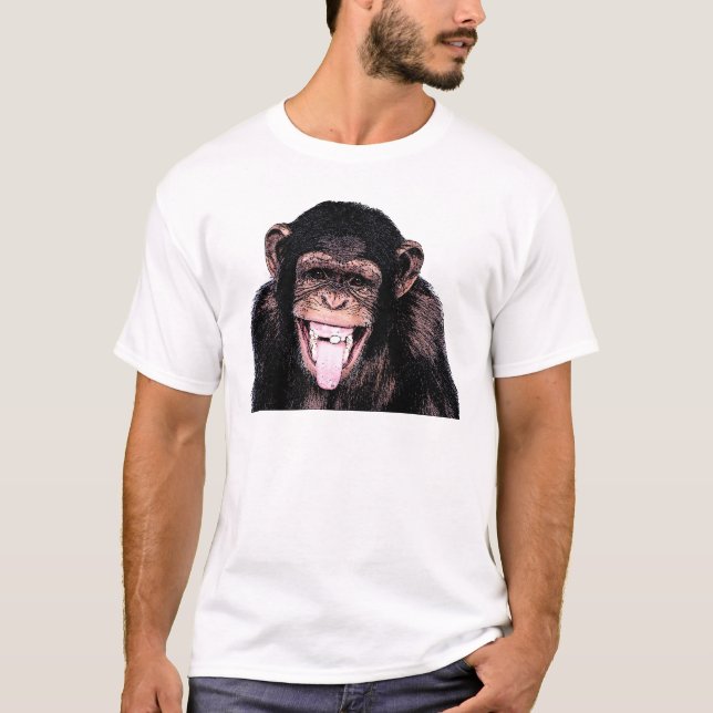 Chimpanzee Tongue T-Shirt (Vorderseite)