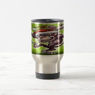 Chimpanzee Weihnachten Reisebecher