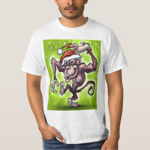 Chimpanzee Weihnachten T-Shirt