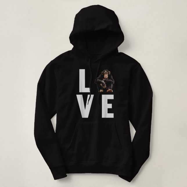 Chimpanzes Chimpanzee Hoodie (Design vorne)