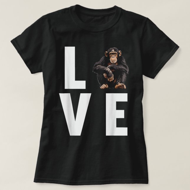 Chimpanzes Chimpanzee T-Shirt (Design vorne)
