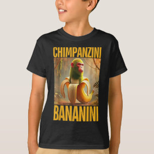 Chimpanzini Bananini Italienisch Brainrot Meme Boy T-Shirt