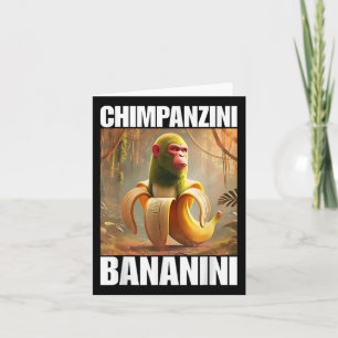 Chimpanzini Bananini - Italienisch Brainrot Meme Karte