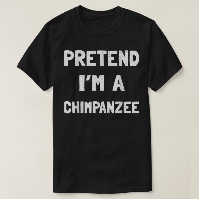 Chimpanzy Halloween Kostüm Funny Geschenk Männer F T-Shirt (Design vorne)