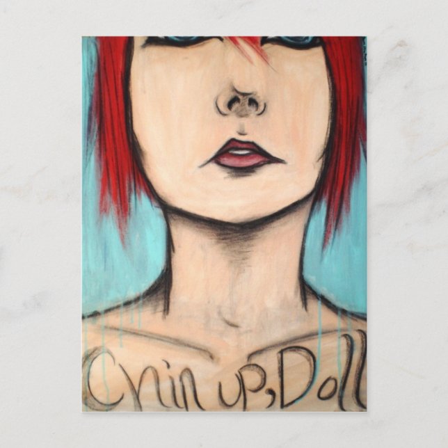 Chin Up, Doll Postkarte (Vorderseite)