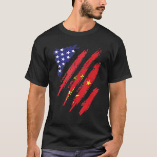 China American Ground Flag USA Patriot Heritage Mo T-Shirt