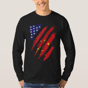 China American Ground Flag USA Patriot Heritage Mo T-Shirt