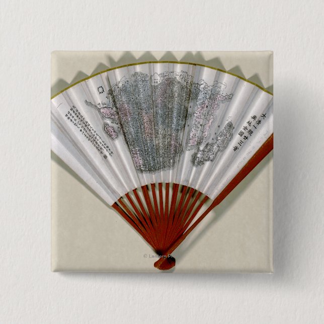 China auf der Seite einer FanPanoramabalkarte Button (Vorderseite)