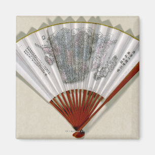 China auf der Seite einer FanPanoramabalkarte Magnet