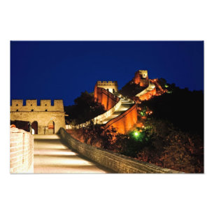 China, Badaling, Große Mauer, Ansicht von Fotodruck