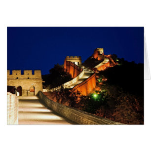 China, Badaling, Große Mauer, Aussicht auf