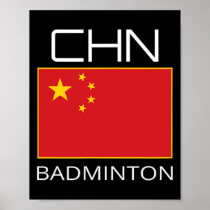 China Badminton Team Fan Geschenk Chinesisch Athle Poster