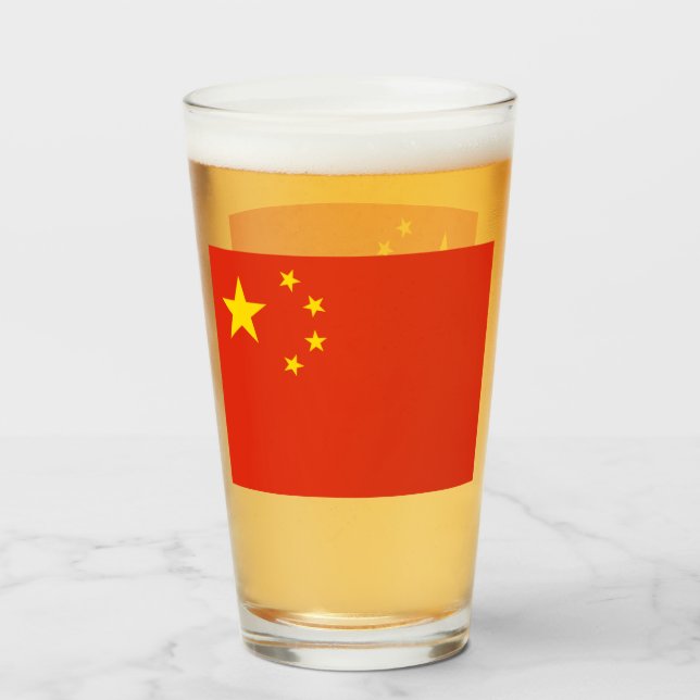 CHINA BIER GLASS GLAS (Vorne (Gefüllt))