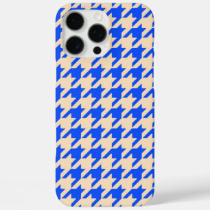 China Blue Hahnentrittmuster Samsung Galaxy S9 Fal iPhone 16 Pro Max Hülle