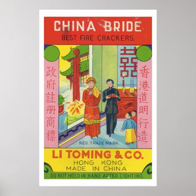 China Bride (Vintage Chinese Firecracker) Poster (Vorne)