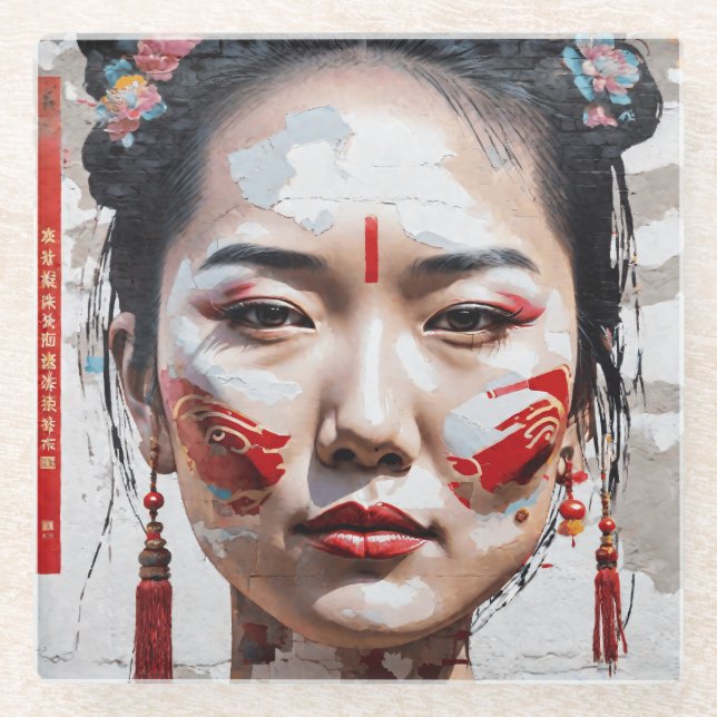 China Chic Glasuntersetzer (Vorderseite)