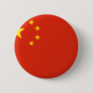 China; Chinesische Flagge Button