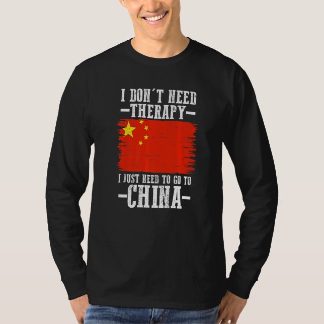 China Chinesische Flagge   T-Shirt (Vorderseite)