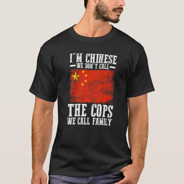 China Chinesische Flagge T-Shirt (Vorderseite)