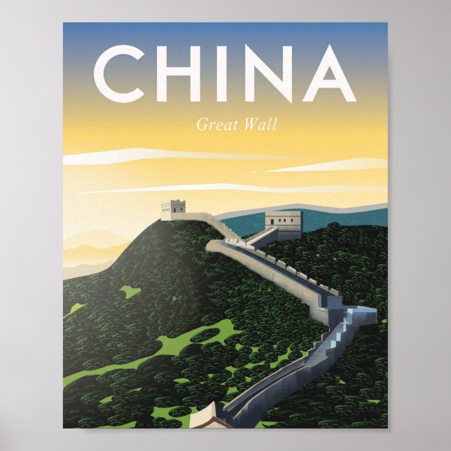 China  Chinesische Mauer Poster (Vorne)