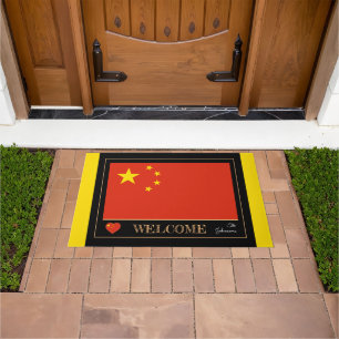 China & Chinesisches Flag Haus Matten / Sport Will Fußmatte