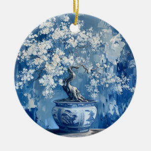 China Chinoiserie Cherry Keramik Ornament