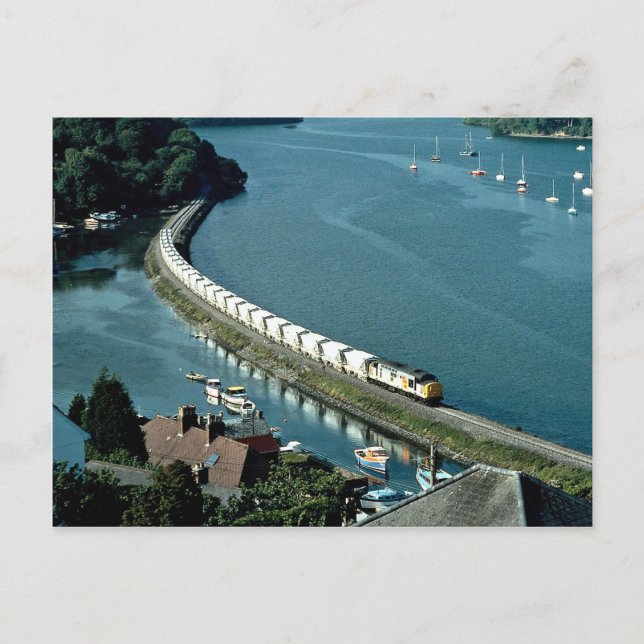 China Clay Train Fowey Studium am Golant Postkarte (Vorderseite)