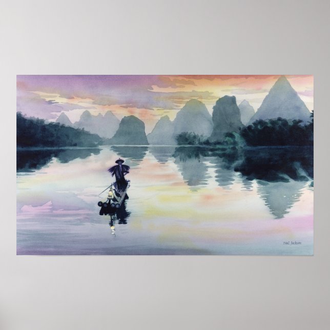 China "Cormorant Fisherman" Poster (Vorne)