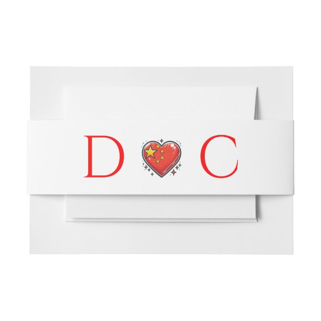 China Couple Wedding Einladungsbanderole (Vorderseite Beispiel)