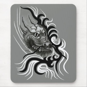 China-Drache im Tattostil Mousepad
