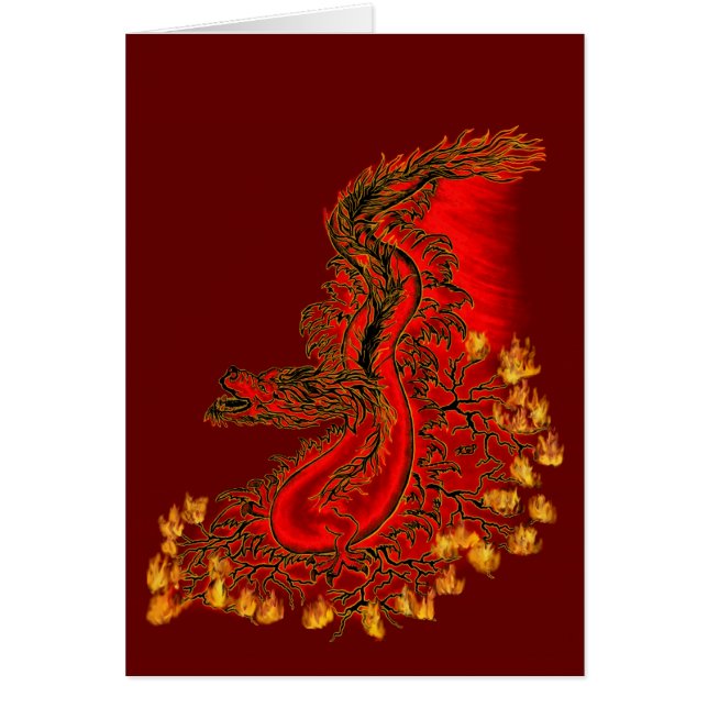 China Drachenrot und Golddesign (Vorne)