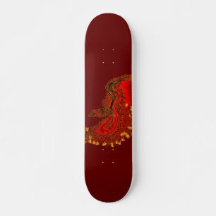 China Drachenrot und Golddesign Skateboard