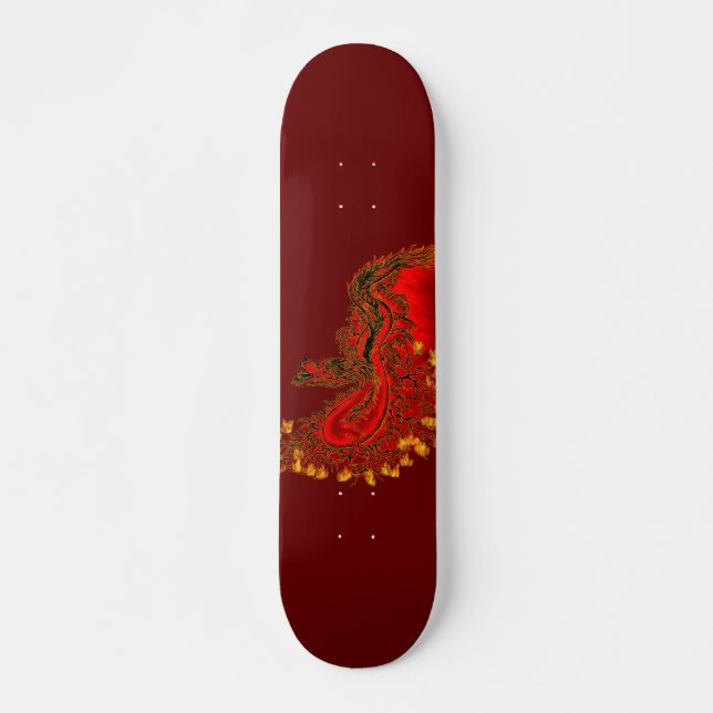 China Drachenrot und Golddesign Skateboard (Vorne)