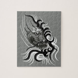 China Dragon im Tattoostil Puzzle