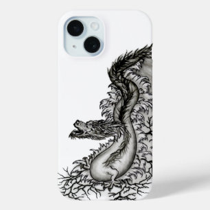 China Dragon, Schwarzweiß-Design in Tattoostyl Case-Mate iPhone Hülle