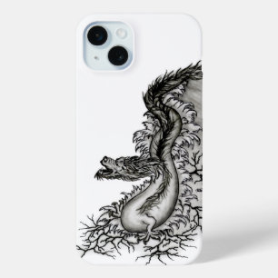 China Dragon, Schwarzweiß-Design in Tattoostyl Case-Mate iPhone Hülle