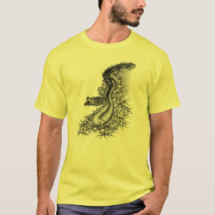 China Dragon, Schwarzweiß-Design in Tattoostyl T-Shirt