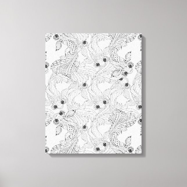 China Fisch Doodle 6 Leinwanddruck (Vorderseite)
