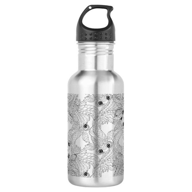 China-Fisch-Gekritzel Trinkflasche (Vorderseite)