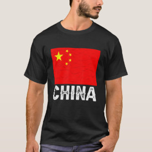 China Flag Chinesisch I Liebe Chinesisch Grafik T-Shirt
