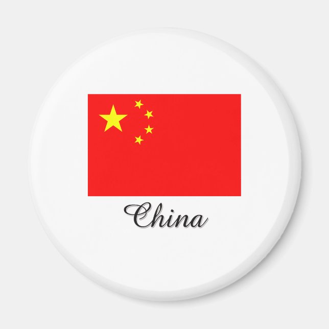 China-Flag-Design Magnet (Vorne)