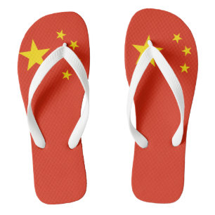 China-Flag Erwachsene Flip Flops Breitband