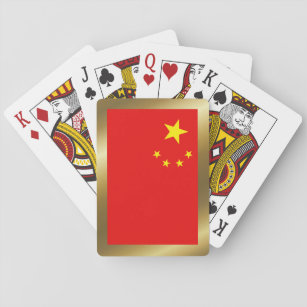 China Flag Playing Cards Spielkarten