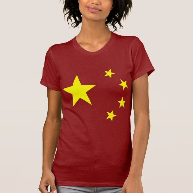 China Flag Star T-Shirt (Vorderseite)