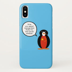 China Flag Wildtiere Pinguin Personalisiertes Gesc Case-Mate iPhone Hülle