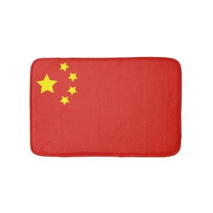 China-Flagge Badematte